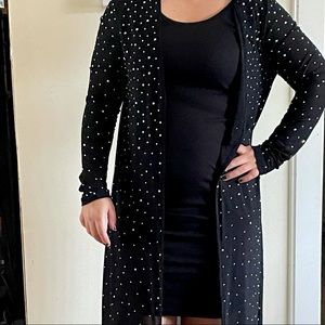 Floor length chiffon duster